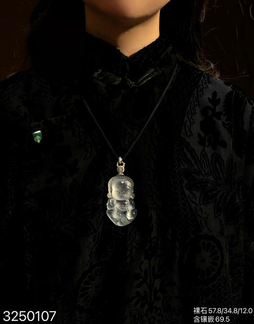 玻璃种太子佛素件【3250107】具体价格微信咨询 商品图4