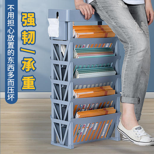 【课室“头等舱” 书本置物架】专为学生打造的多层图书收纳空间 大容量 悟生全方位收纳柜 多样收纳需求都能满足 绘本/习题册/水杯/笔类等通通都可以装进去 商品图3