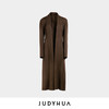 JUDYHUA 翻领收腰双面呢大衣 商品缩略图3