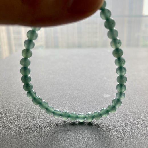 冰种晴水翡翠珠串手钏 商品图8