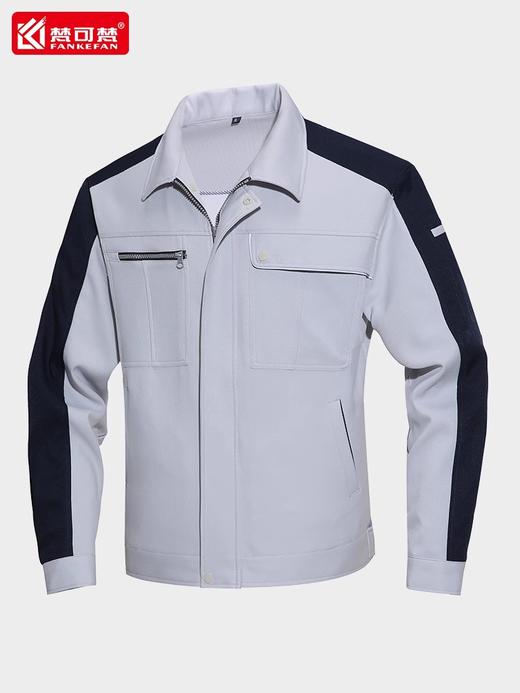 秋冬防静电工作服套装男士耐磨电力电工工程厂服长袖工人工服定制 商品图0