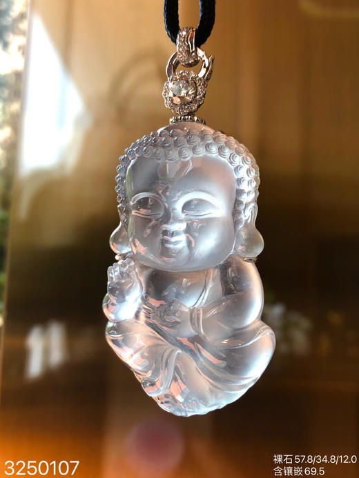 玻璃种太子佛素件【3250107】具体价格微信咨询 商品图5