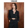 VIMAGE纬漫纪冬季新款显瘦百搭纯色短外套V2003616 商品缩略图2
