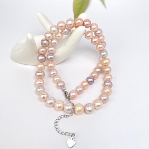 珍珠项链-糖果色圆珠 商品图0