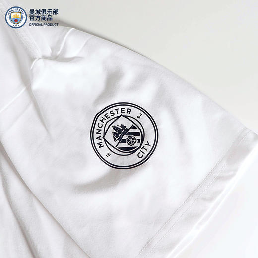 曼城俱乐部官方商品丨曼城运动宽松T恤足球短袖深蓝纯白男女同款 商品图4