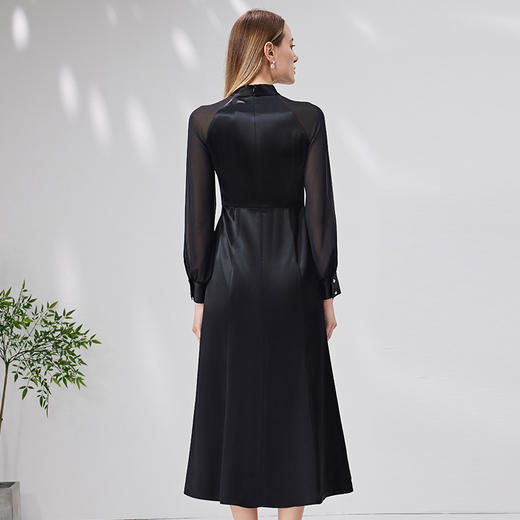 EITIE爱特爱秋季新款优雅中式改良旗袍礼服女宴会连衣裙礼服7177807 商品图4