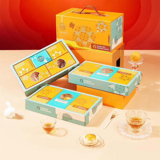 【鲜品屋】-鲜品金月月饼礼盒1.09kg 商品图1