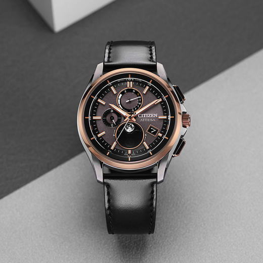 西铁城/CITIZEN光动能电波对时月相舒博™钛BY1004-17X 商品图5