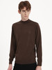 callisto咖色全绵羊毛圆领长袖毛衣 FSKNW131T BR 商品缩略图0