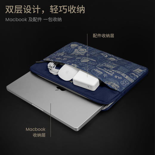 璀璨剪影系列 MacBook轻巧几何内胆包 A18 商品图4