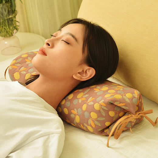 海棠果荞麦枕圆柱颈枕学生儿童荞麦枕 商品图1