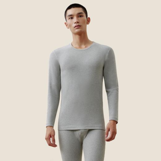 Threegun三枪 【抗菌棉磨毛绒】圆领男士保暖内衣套装-23849D021 商品图0