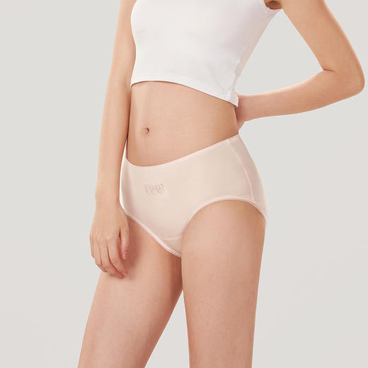 都市丽人功能系列棉质生理裤中腰平角女士内裤LK38A6 商品图2