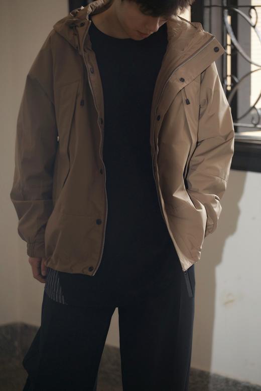 331475133极简休闲短款风衣 商品图1