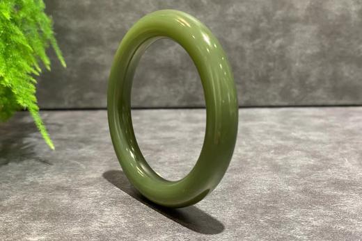 【御珠宫坊】和田玉沙枣青手镯52.5mm 商品图0