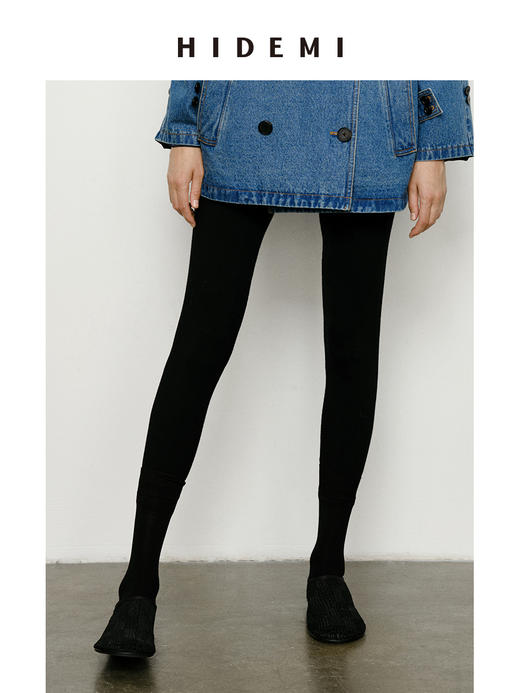 HIDEMI 美利奴超细羊毛弹力收身显瘦针织打底裤legging 商品图1