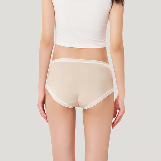 都市丽人基础系列棉质高腰平角女士内裤LK35N7 商品图3