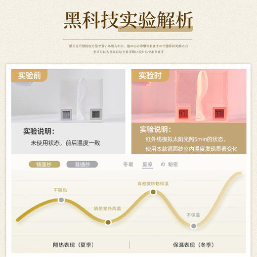 #镜面纱#金蝉透光不透人防晒窗纱 商品图2