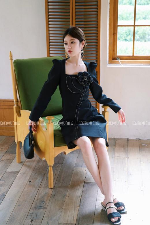 【门店同款】秋季法式重工玫瑰礼服连衣裙 154097280 商品图2