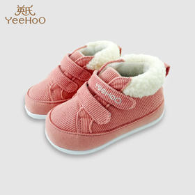 英氏女宝步前鞋软底灯芯绒布鞋23秋冬新款婴儿学步鞋YFXHJ4P198A