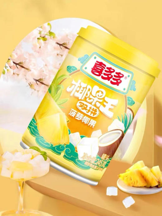 喜多多菠萝椰果罐头245g 商品图0