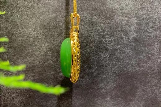 【御珠宫坊】金镶碧玉吊坠 商品图3