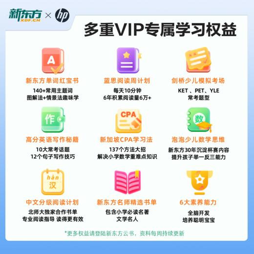 【新东方惠普学习打印机】新东方独有13w资源、0-9年级全覆盖学练测 商品图3