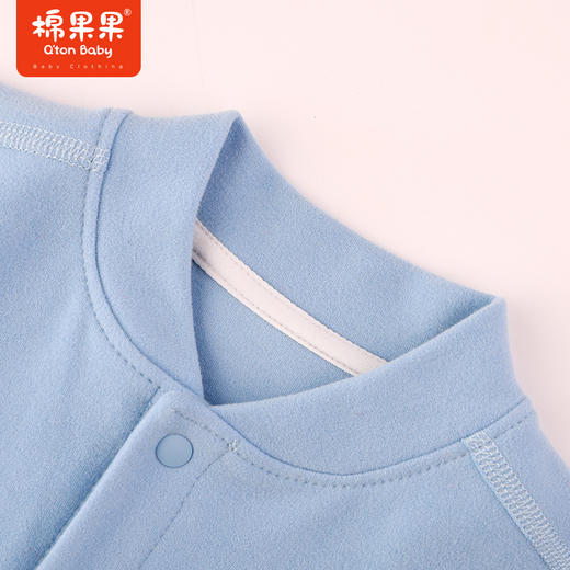 棉果果冬季新品内衣家居5A抗菌男童对开连体衣M411722423729 商品图2