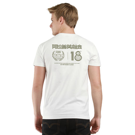 阿拉善英雄会18周年B款短袖纪念T恤衫巴丹吉林越野赛事logo印花T NMT-2020 商品图1