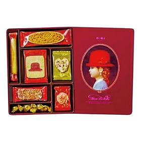 红帽子巧克力什锦饼干紫罗兰色礼盒116.6g/盒