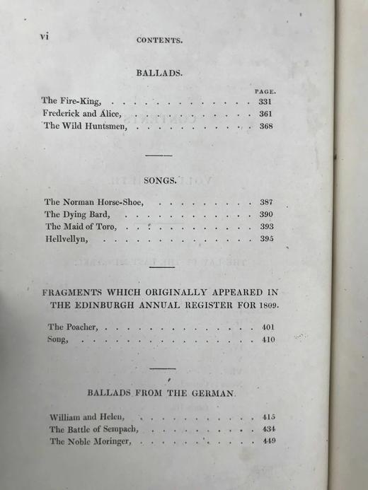 1830年 司各特诗集（卷5：最后一个吟游诗人的歌） 1幅版画插图 真皮精装大32开 商品图5