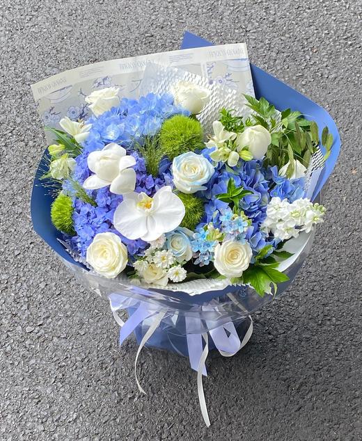 海阔天空（蓝绣球混搭花束） 商品图0