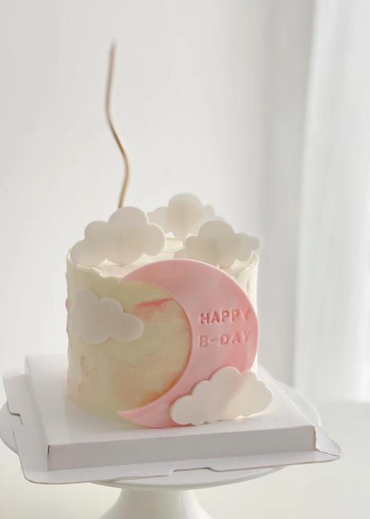 【臻品系列】---加高三层夹心半翻糖【月半弯】 商品图0