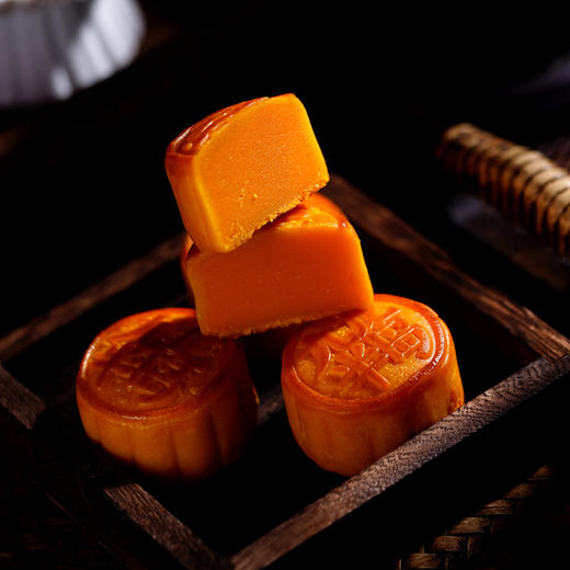 香港九龙半岛迷你奶黄月饼8个礼盒装400g港式糕点中秋节礼品 商品图3