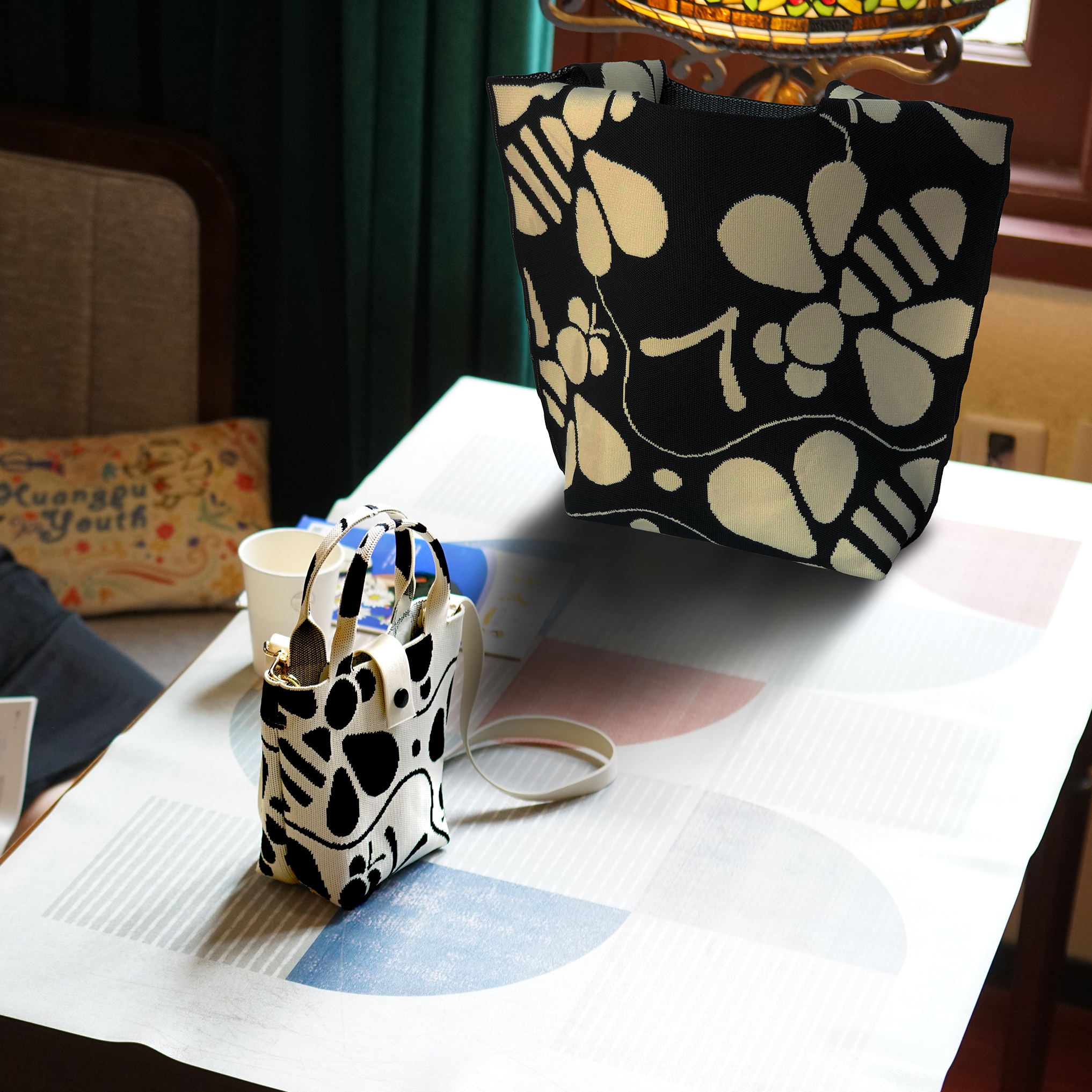 读者书店 | 读者×织遇  伴读旅行系列·针织挎包女士男士儿童通用时尚包