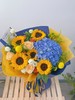 耀眼（向日葵+蓝绣球混搭） 商品缩略图0