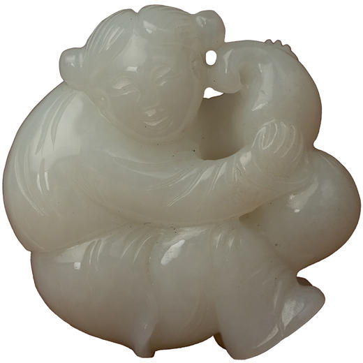 玉雕童子葫芦挂饰 商品图5