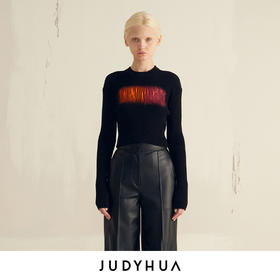 JUDYHUA 手绘丙烯针织上衣