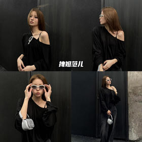 23AW｜拽姐范儿𝐚𝐥𝐥 𝐛𝐥𝐚𝐜𝐤搭配，俏皮配饰可爱加分