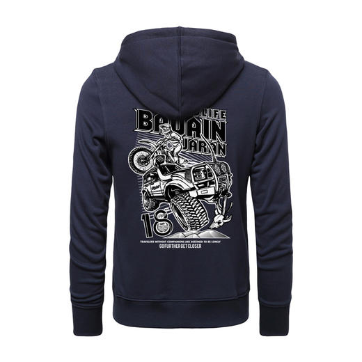 第18届阿拉善英雄会秋冬C款毛圈拉链带帽卫衣沙漠越野图案印花款 NMT-2032 商品图3