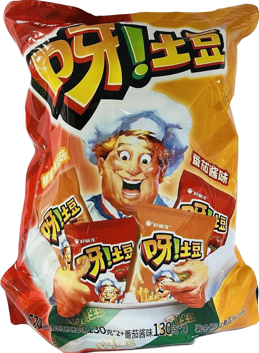 呀！土豆 (番茄酱味+蜂蜜黄油味) 130g*4