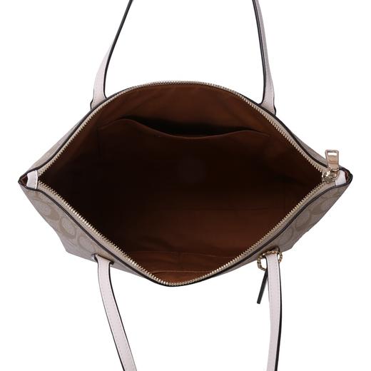 COACH 奥莱款中号女士PVC配皮单肩手提托特包 商品图5