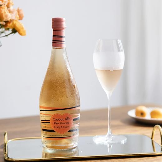 西班牙咕咕蜂桃红莫斯卡托起泡葡萄酒750ml/010611 花果香浓郁口感甜美解腻解辣神器 商品图0