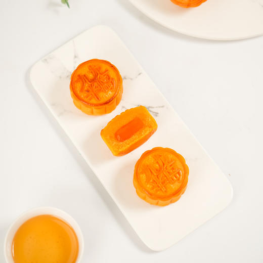 香港九龙半岛流心奶黄月饼8个礼盒装360g港式糕点中秋节礼品 商品图3