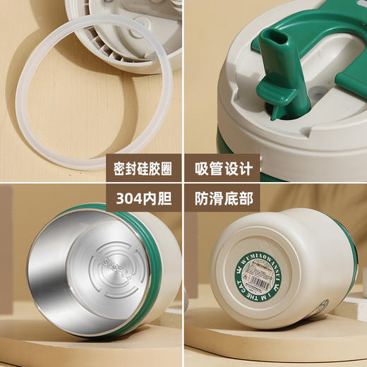 「一杯三饮！颜值派」吾喵吨吨杯 可爱双饮随手杯便携吸管杯咖啡杯子礼品餐饮用具 商品图2