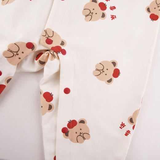 棉果果冬季新品内衣家居5A抗菌对开连体衣M501722423701 商品图2