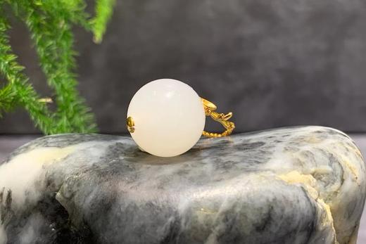 【御珠宫坊】金镶羊脂白玉珠 商品图4