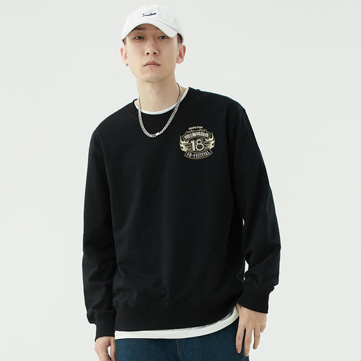 18周年英雄会A款毛圈款300g纪念圆领卫衣机车越野原创设计团队服 NMT-2027 商品图0