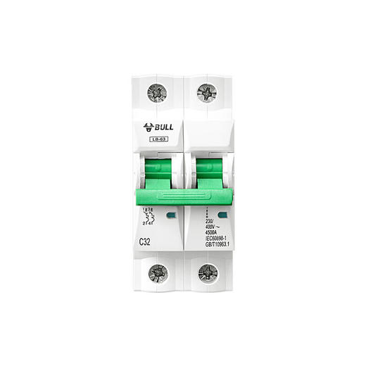 【DZ】公牛BULL空气开关LB5-63a/16A-2P/C型断路器400V 商品图0