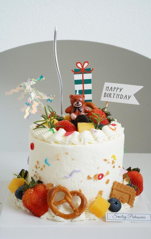 简约奶油蛋糕 | 鲜果原味奶油 - 小熊party 商品图1